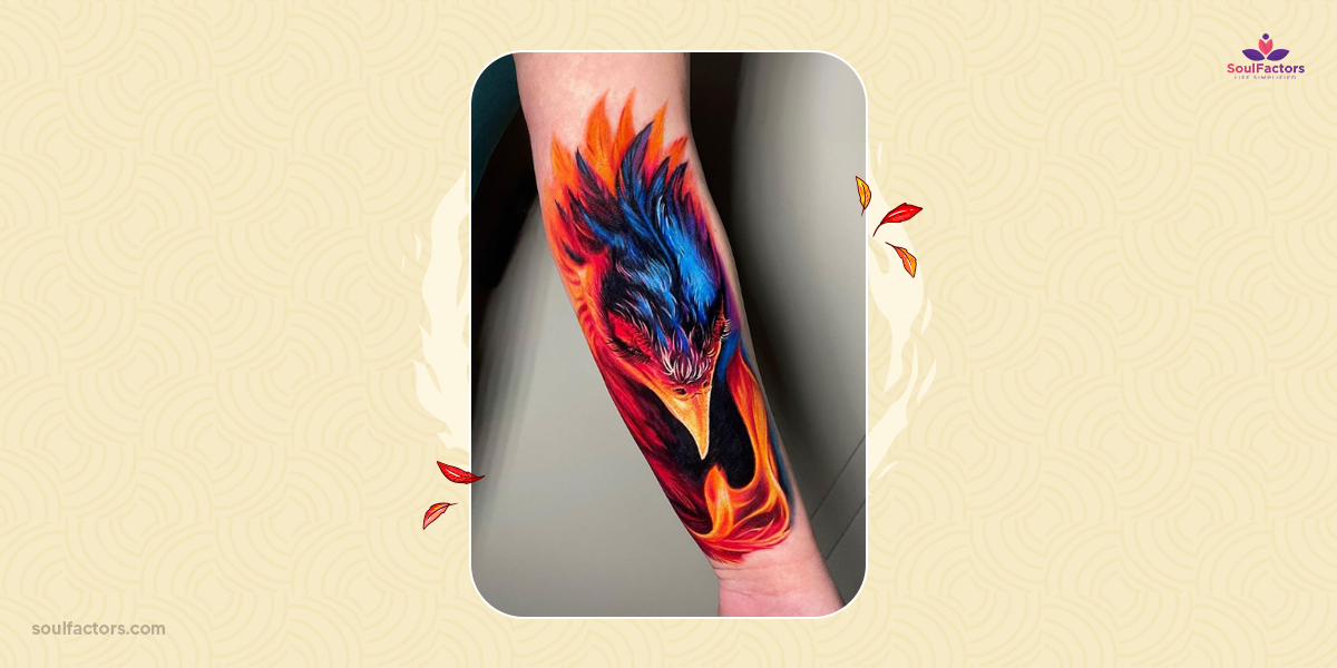 realistic phoenix tattoo designs