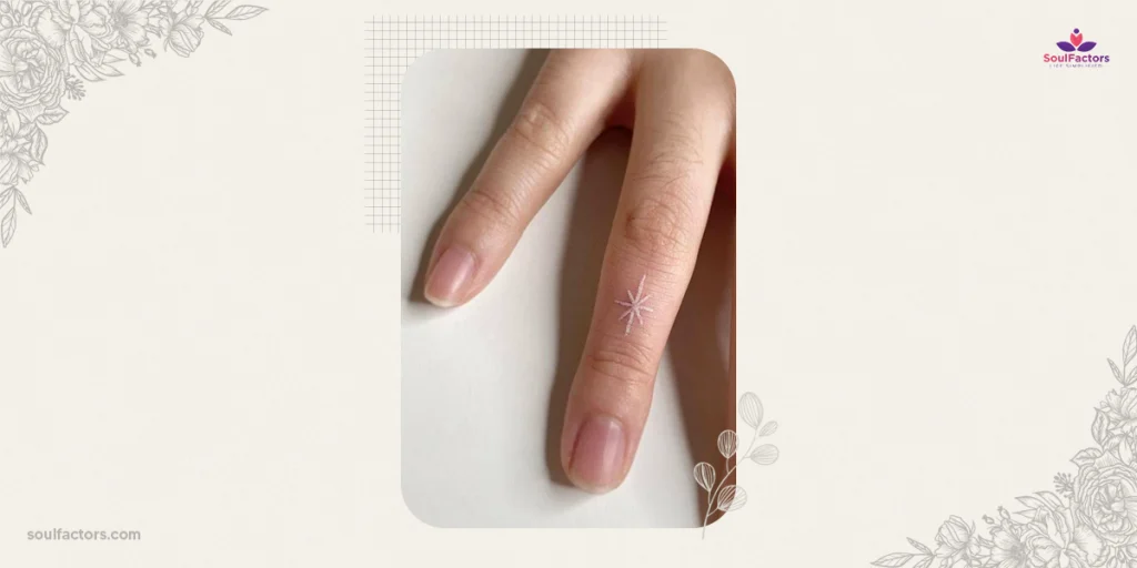 finger tattoo white