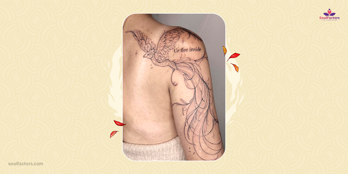 feminine phoenix tattoo designs