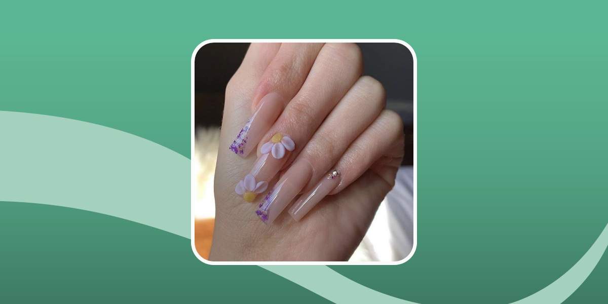 3D Daisy Nail Designs 