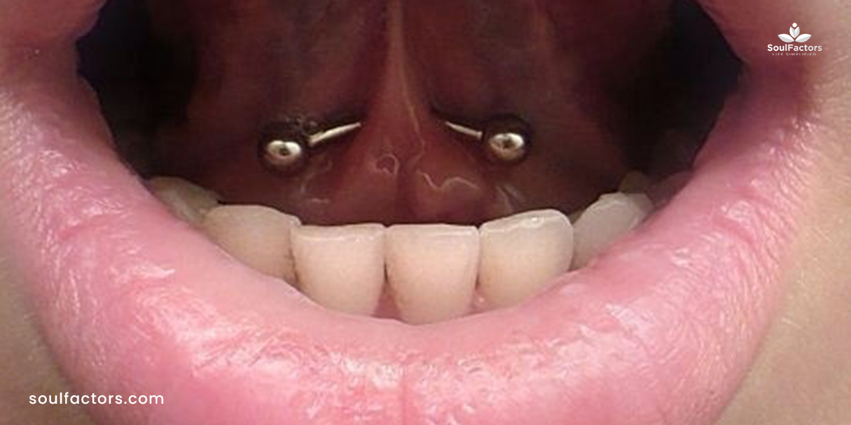 Tongue Web Frenulum Piercing