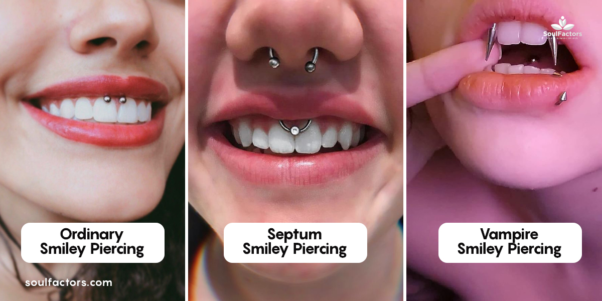 Types Of Smiley Piercing 