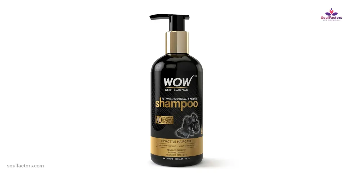 WOW Skin Science Activated Charcoal and Keratin Shampoo - shampoo for oily hair