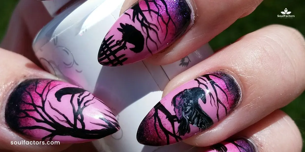 Ravens nail designs