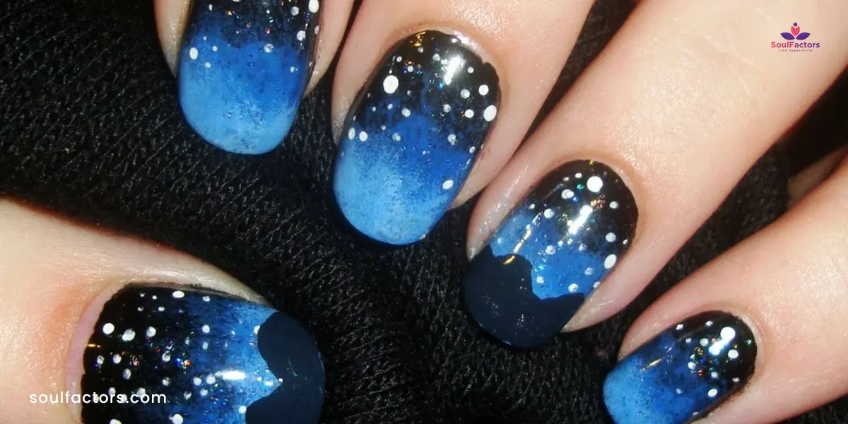 Halloween Nail Designs: Starry Night