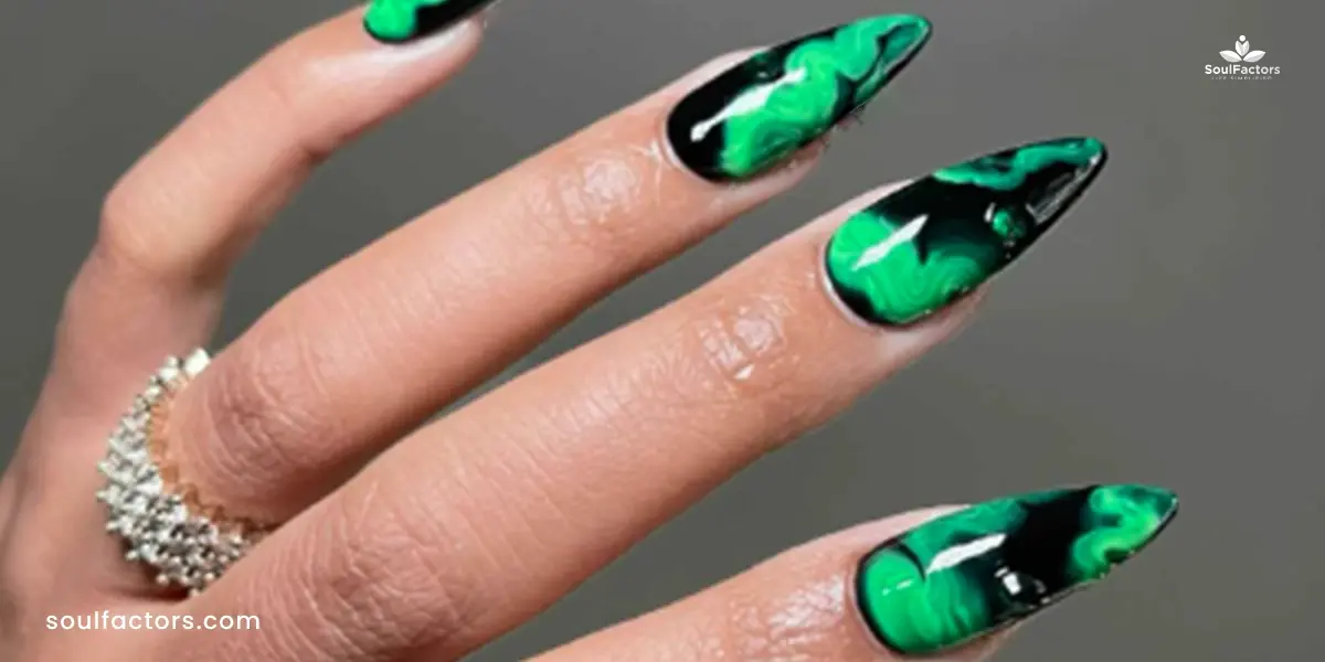 Halloween Nail Designs: Witches' Brew