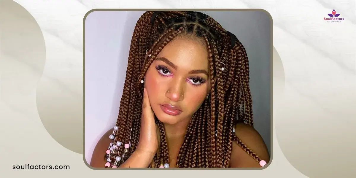 How To Style Box Braids - Beaded Pigtails