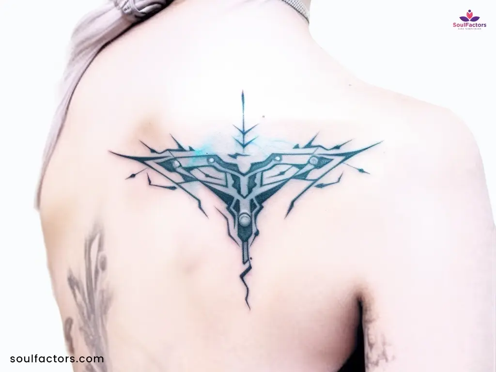 cyber sigilism butterfly tattoo