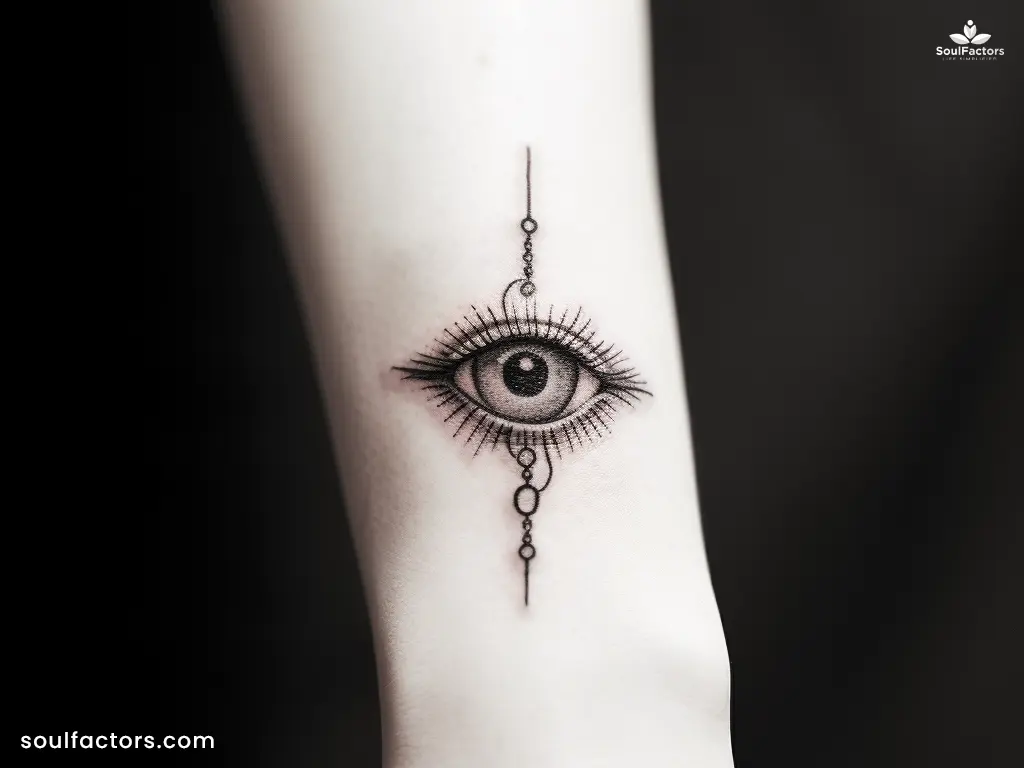 cyber sigilism eye tattoo