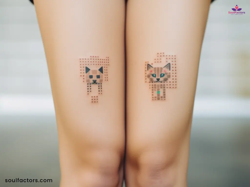 cyber sigilism tattoo cute