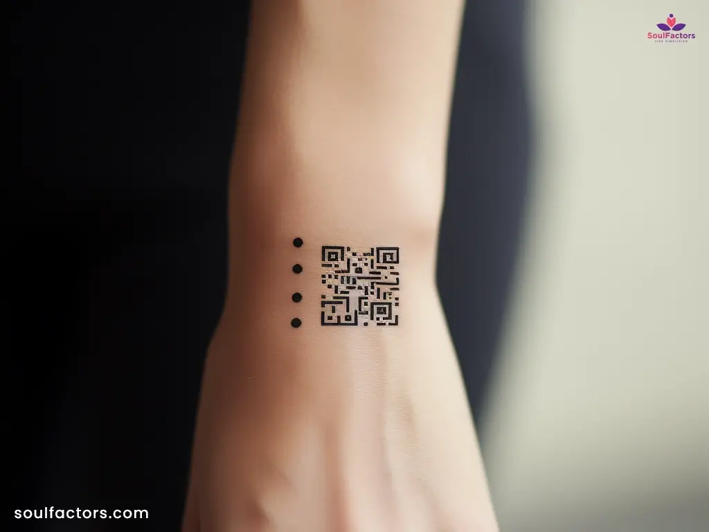 cyber sigilism forearm tattoo