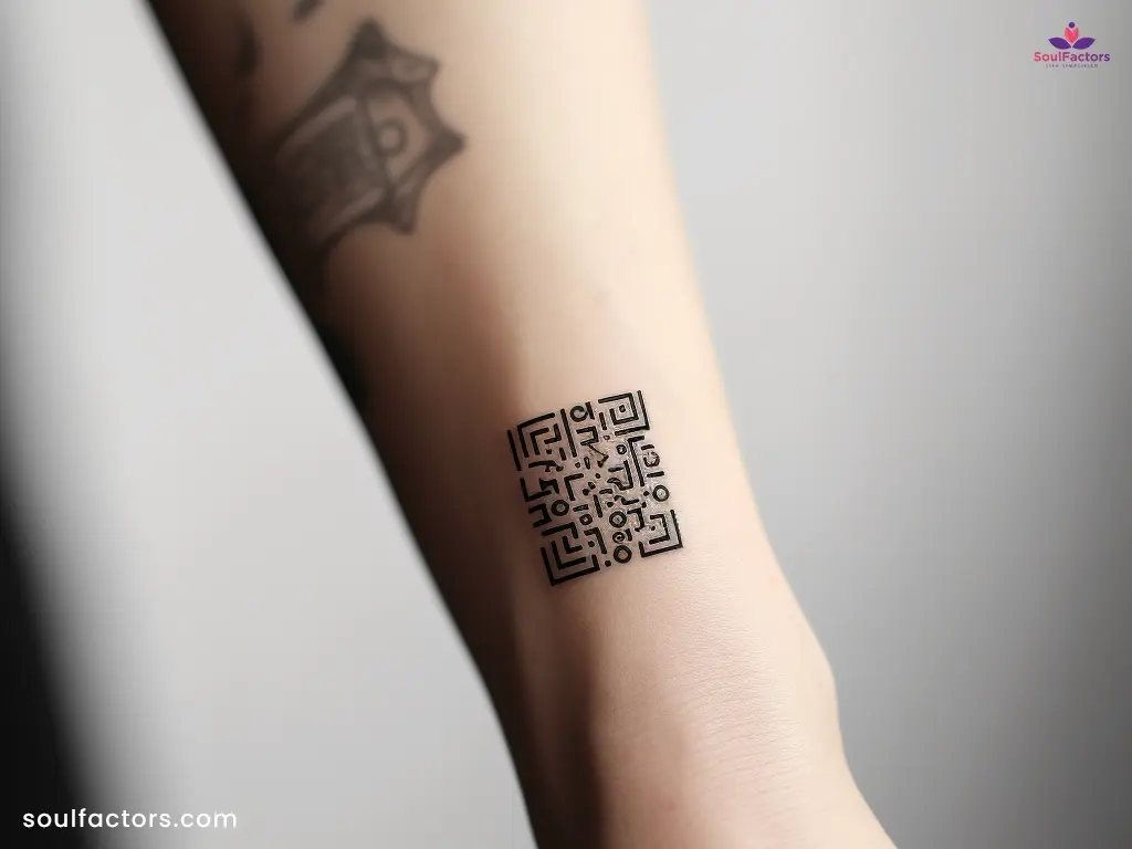 cyber sigilism QR code tattoo