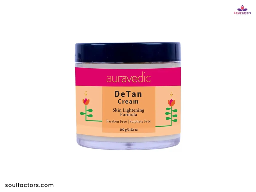 Auravedic Natural Detan Cream Anti-tan Cream For Glowing Or Lightening Skin