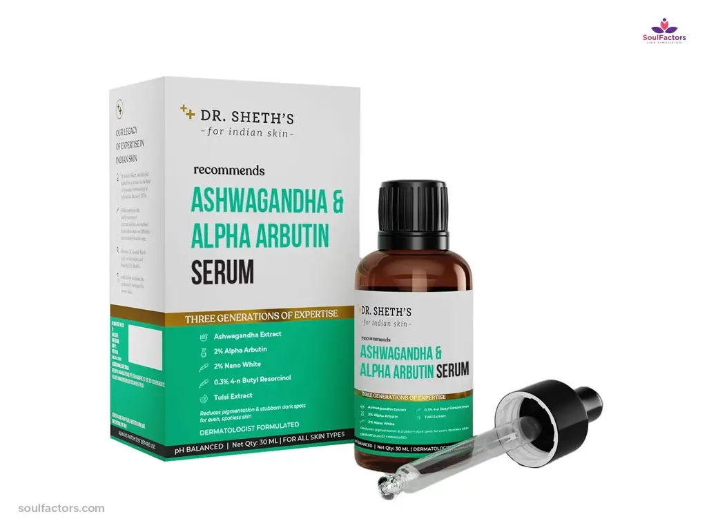 Dr. Sheth's Ashwagandha & Alpha Arbutin Face Serum