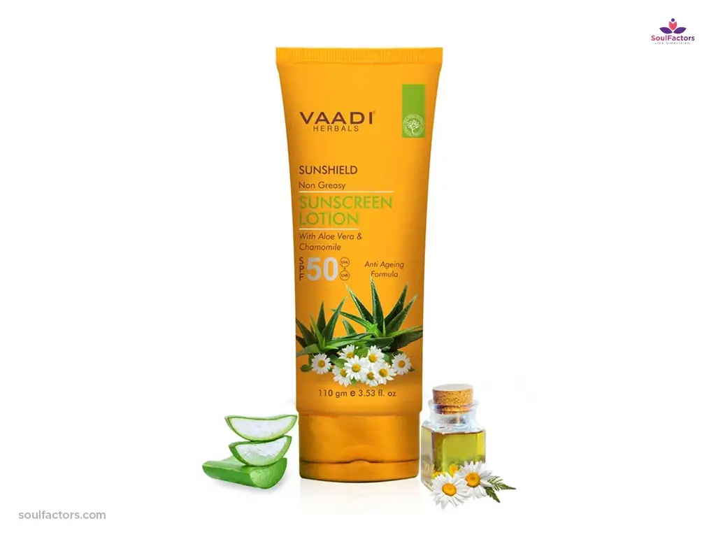 Vaadi Herbals sunscreen lotion with SPF 50