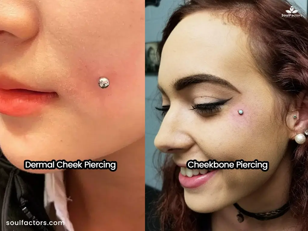 Cheek Piercing or Dimple Piercing