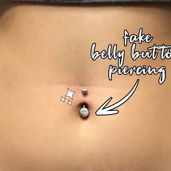 Fake Belly Button Piercing