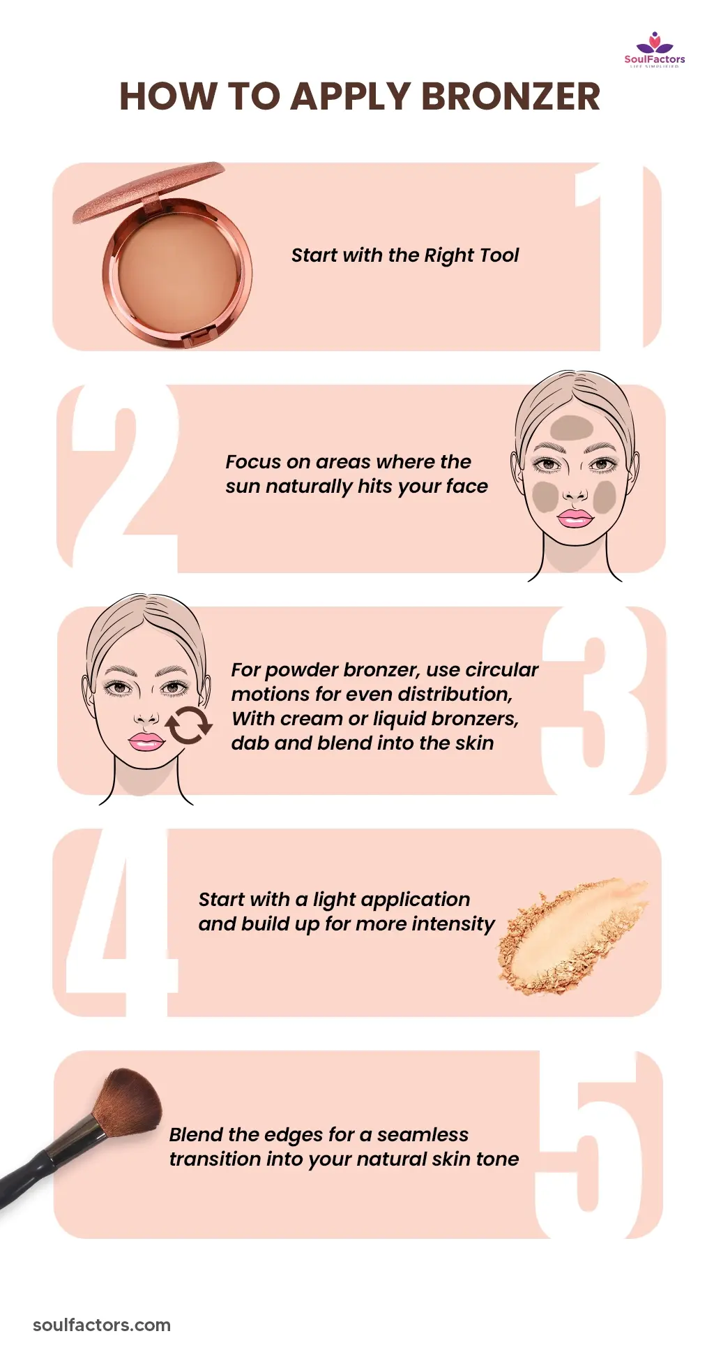 How To Apply Bronzer Step By Step