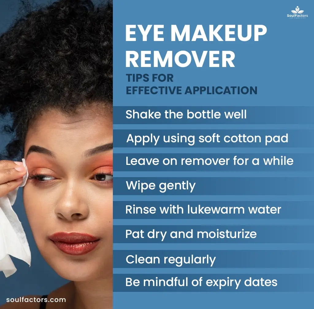 Eye Makeup Remover Application Tips