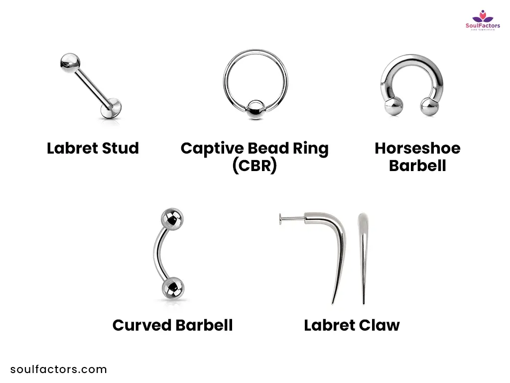 Labret Jewelry Styles