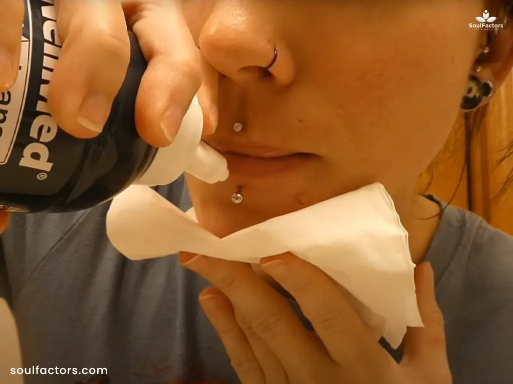 Labret Piercing Cleaning and Aftercare