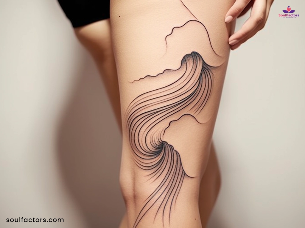 What does a wave tattoo symbolize