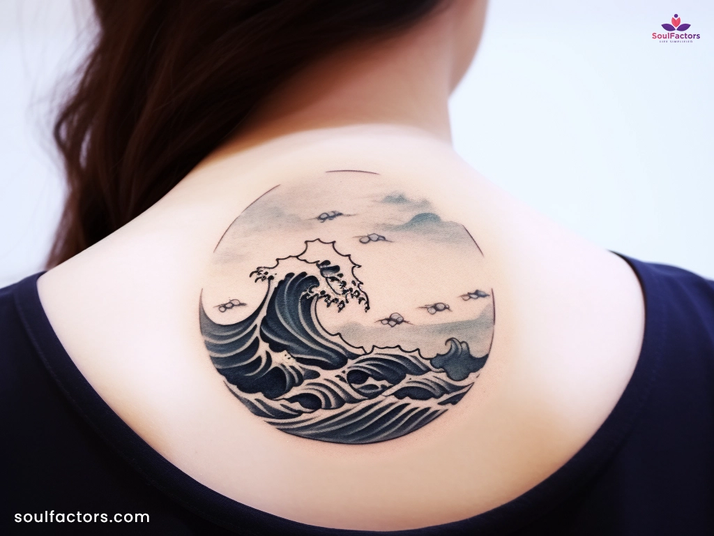great wave tattoo