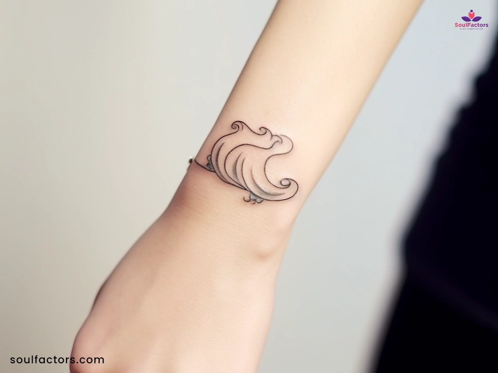 small wave tattoo