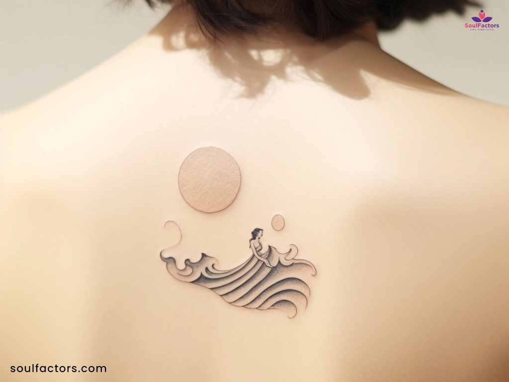 sun and wave tattoo