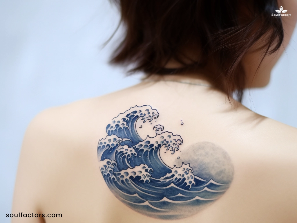 The great wave tattoo