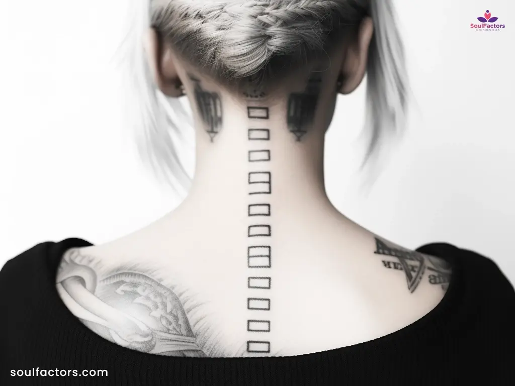 cyber sigilism tattoo spine
