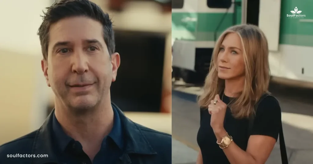 Ross and Rachel in a super bowl ad