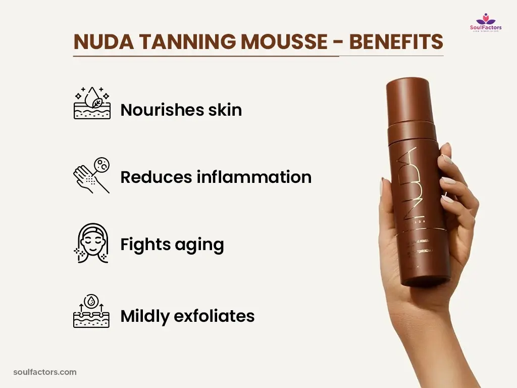 Nuda Tanning Mousse benefits