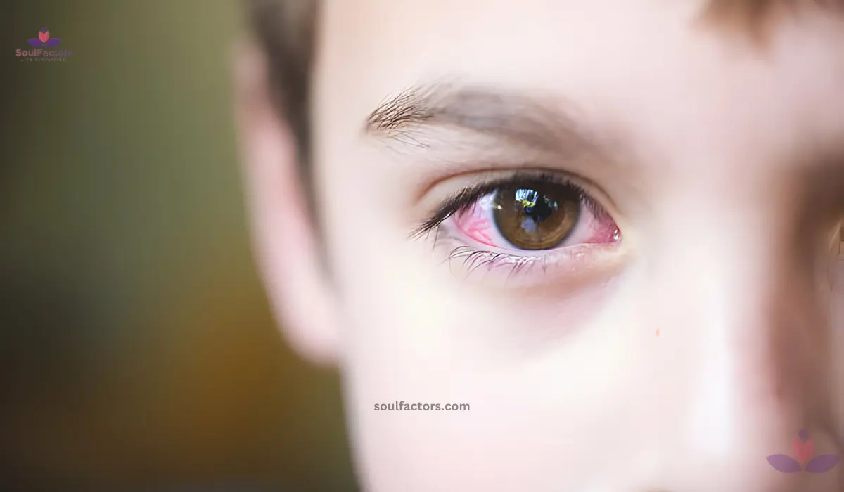 can a sinus infection cause pink eye
young boy with pink eye